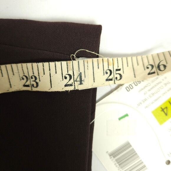 NWT Vintage Sag Harbor Stretch Womens Size 14 Brown Two Button Blazer Jacket - Picture 8 of 9